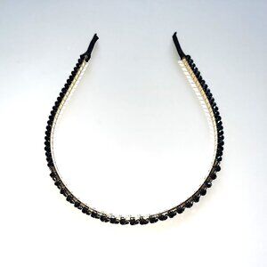 Black Crystal Rhinestone Headband NWT